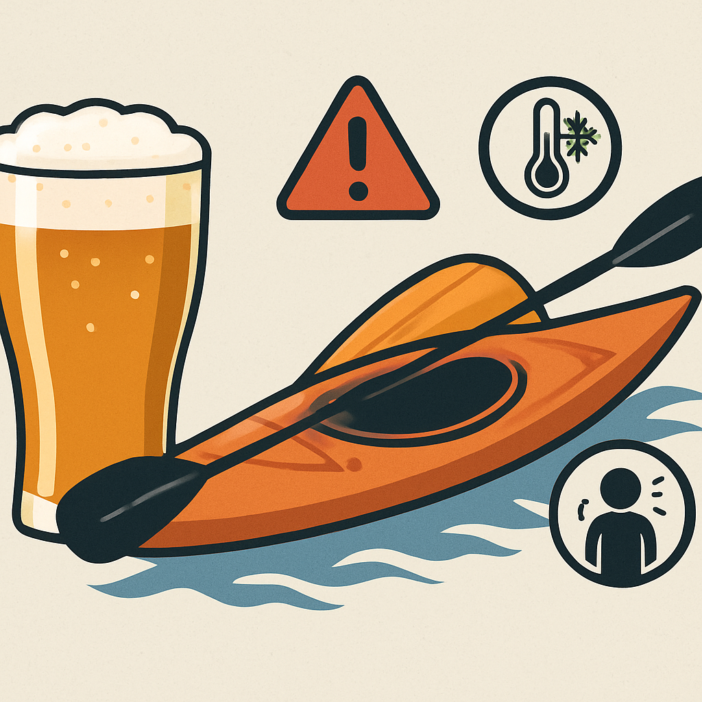 Alkohol nad wodą: dlaczego jest szczególnie ryzykowny w kajaku i na SUP-ie?
